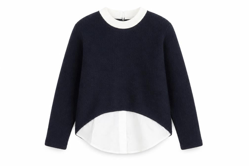 Darimeya Women's Blue Collared Jumper S