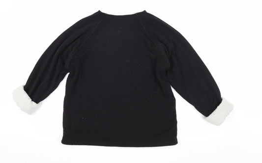 Zara Women's Black Pullover Jumper, Size S