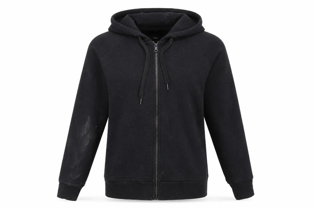 DKNY Women's Black Hooded Jacket M - Classic Casual Style