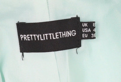 PRETTYLITTLETHING Women's Green Suit Jacket UK 8