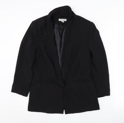 H&M Women's Black Blazer UK 10, Regular Fit, Lined