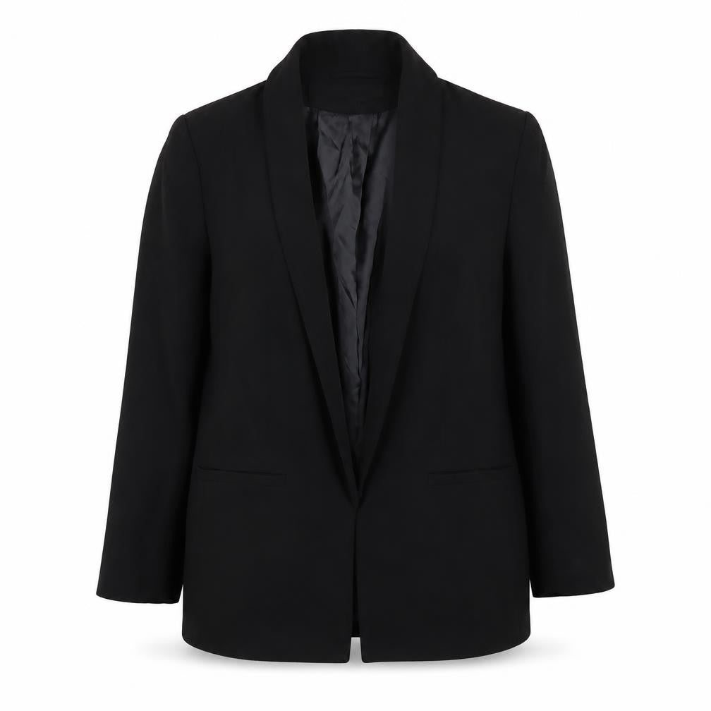H&M Women's Black Blazer UK 10, Regular Fit, Lined