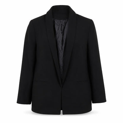 H&M Women's Black Blazer UK 10, Regular Fit, Lined