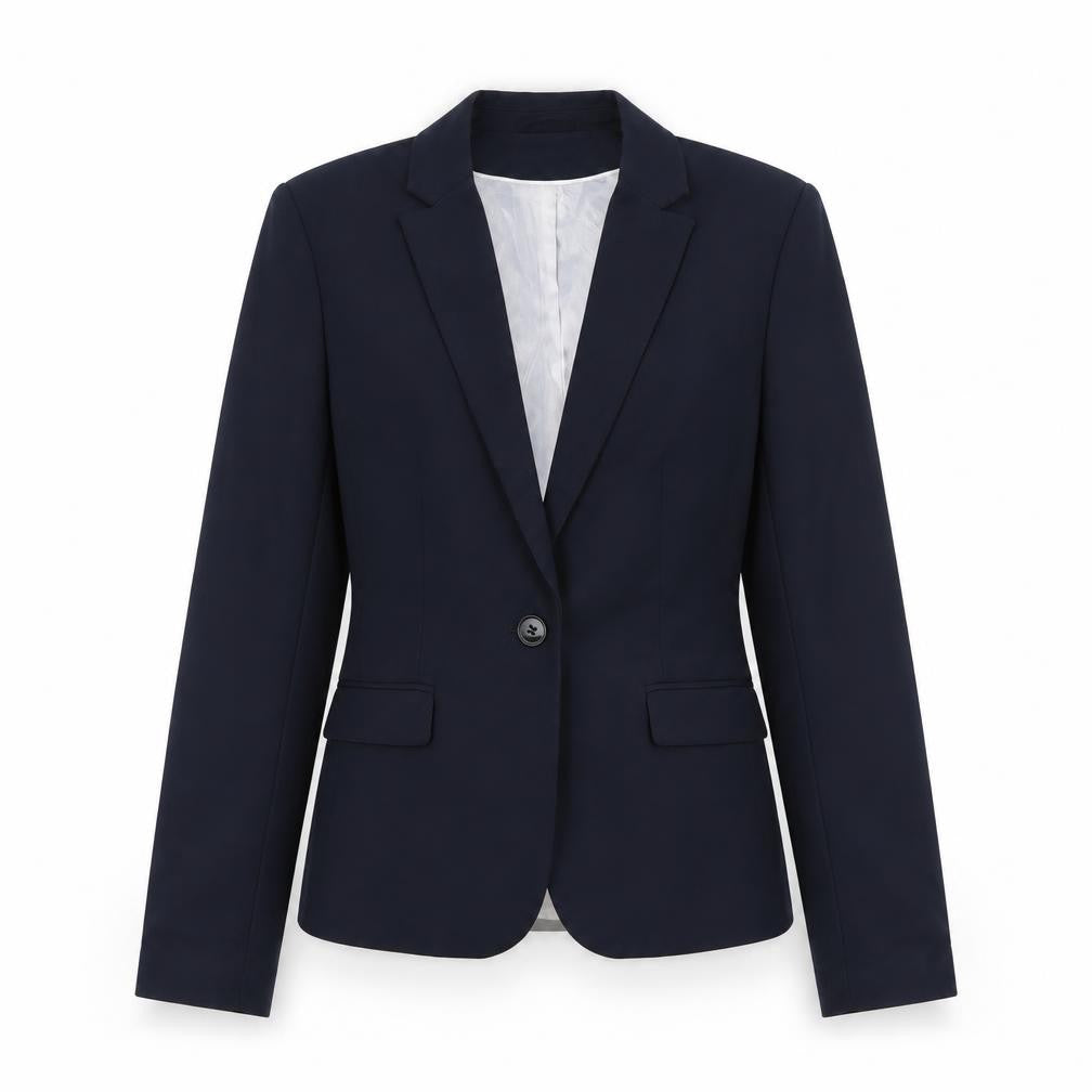 H&M Women's Blue Blazer, Size 10, Stylish Business Essential