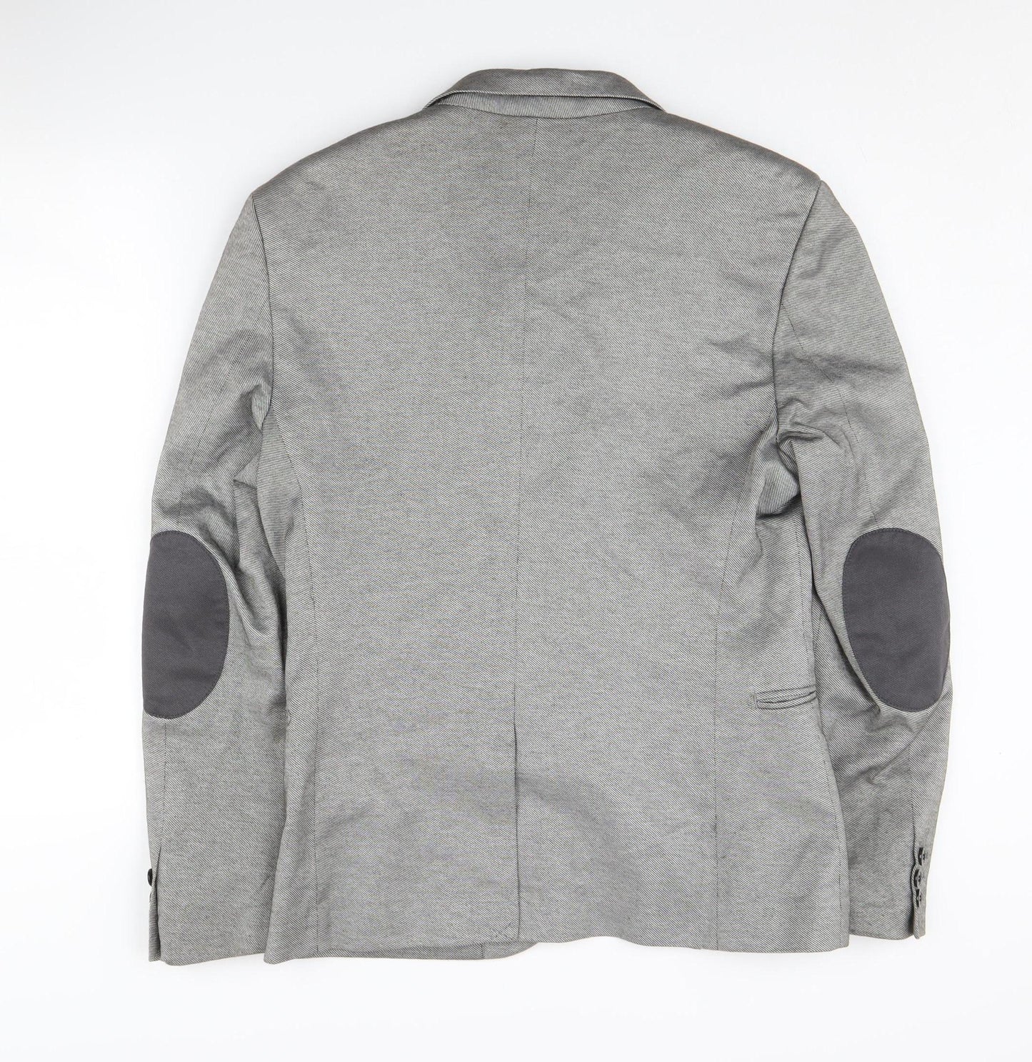 H&M Men's Grey Blazer, Size 38R, Casual Jacket