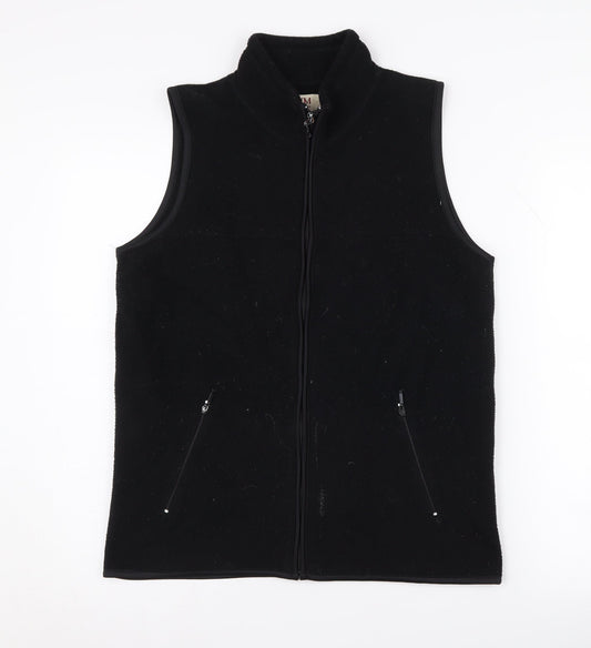 EWM Women's Black Fleece Waistcoat Size S Casual