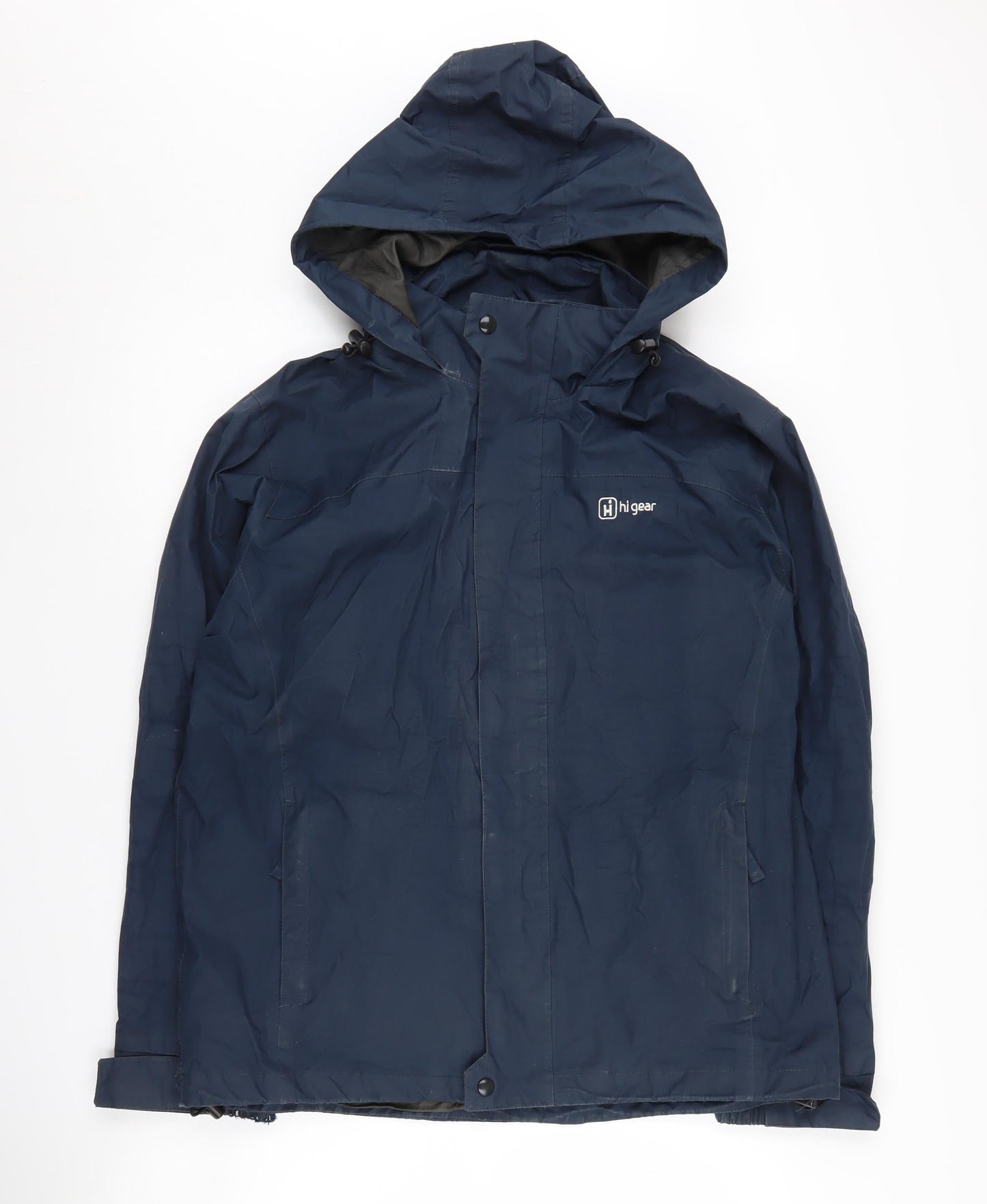 Hi Gear Men's Blue Waterproof Hooded Rain Jacket S