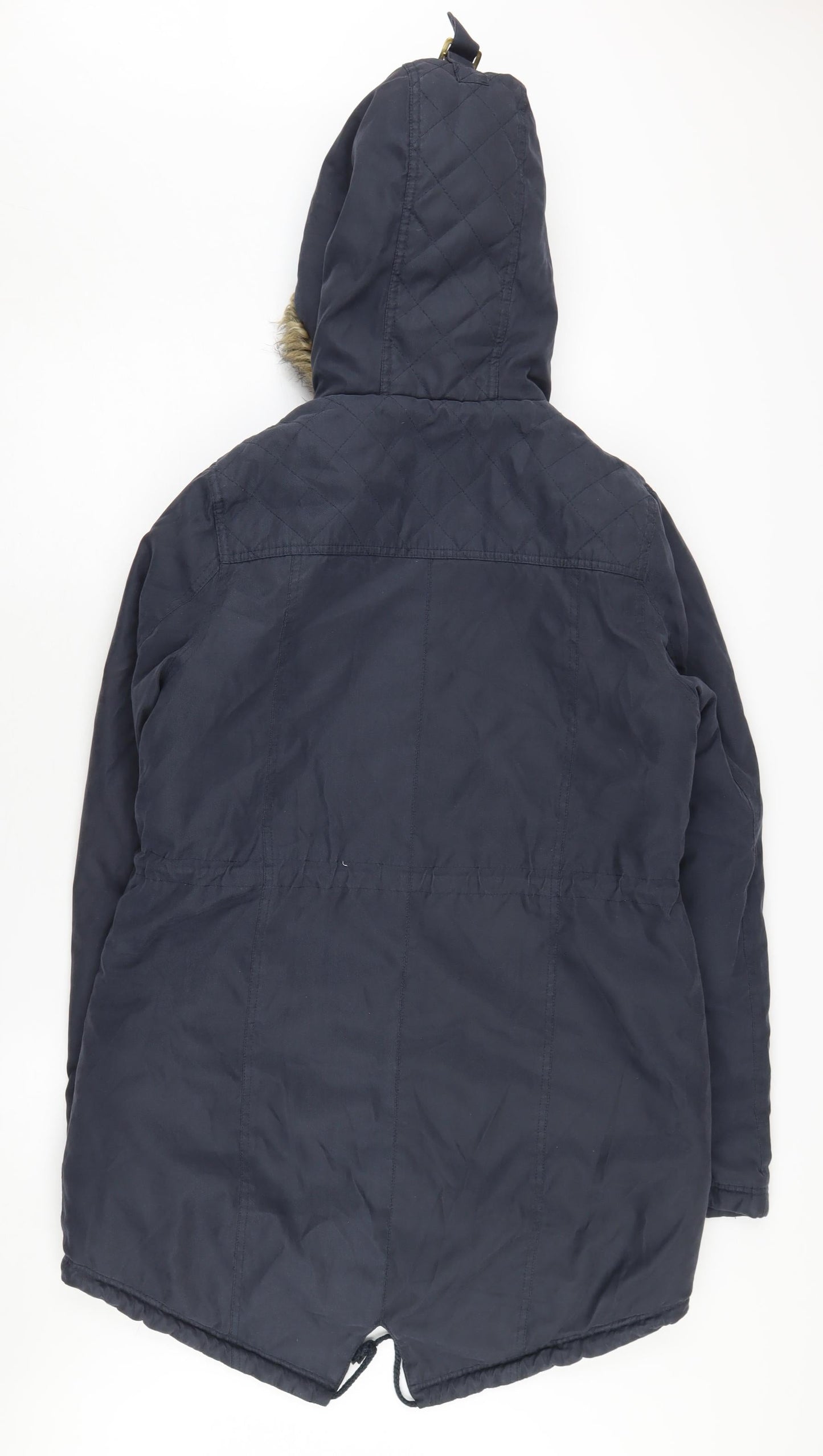 Brave Soul Women's Blue Parka Jacket Size L