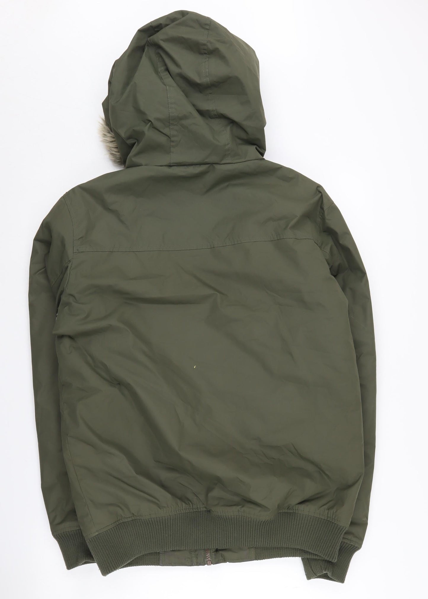 Industrialize Men's Green Hooded Parka Jacket S