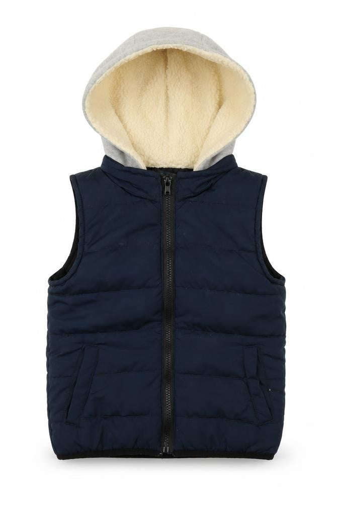 Tahari Boys Navy Hooded Bodywarmer 4-5 Years