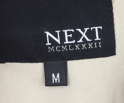 Next Men's Beige Basic Jacket M Full Zip Casual