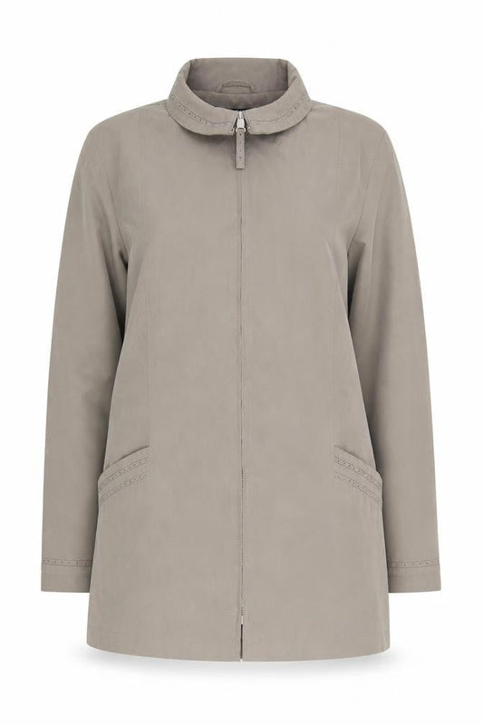 Debenhams Women's Beige Full Zip Coat Size 14