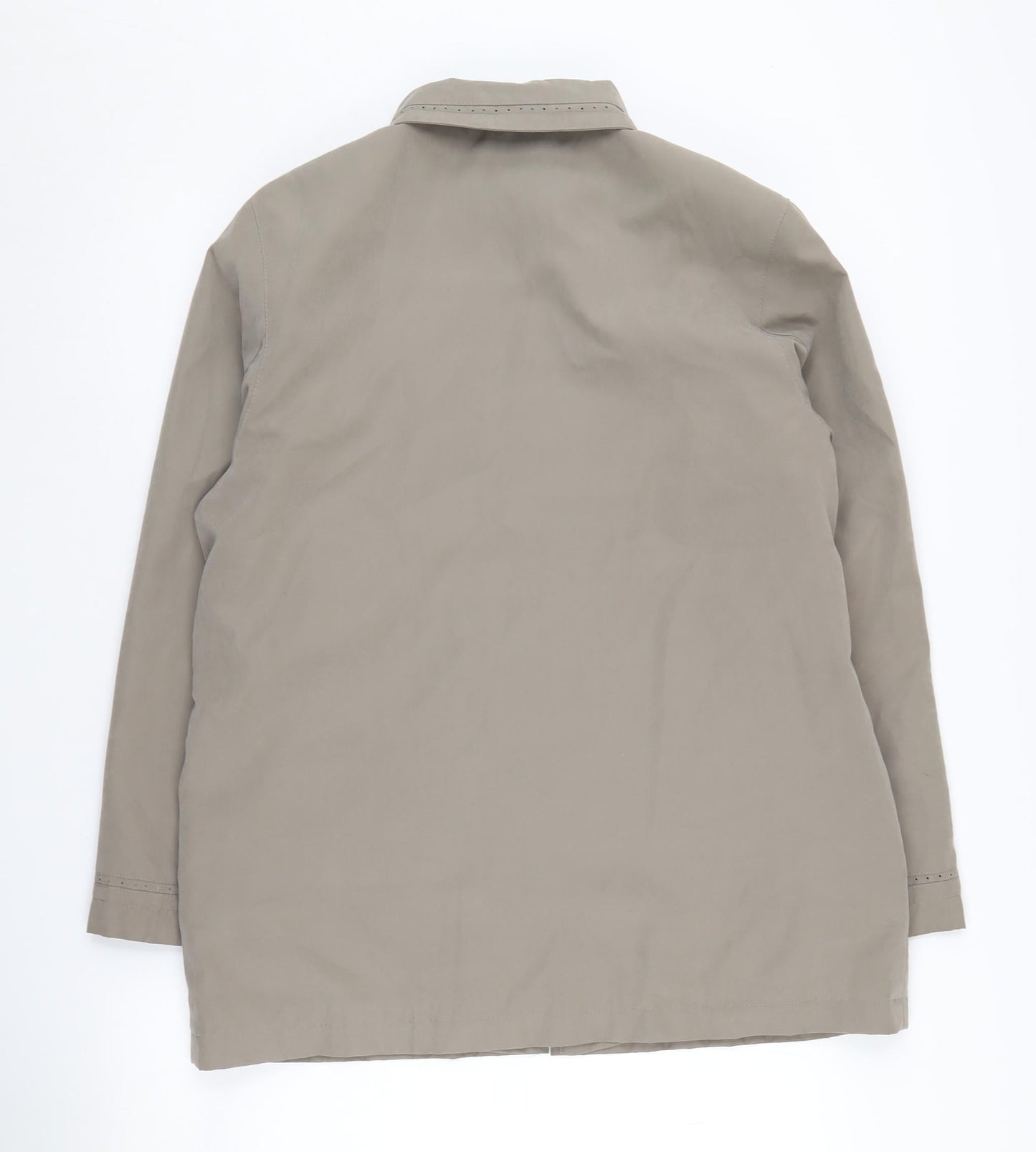 Debenhams Women's Beige Full Zip Coat Size 14