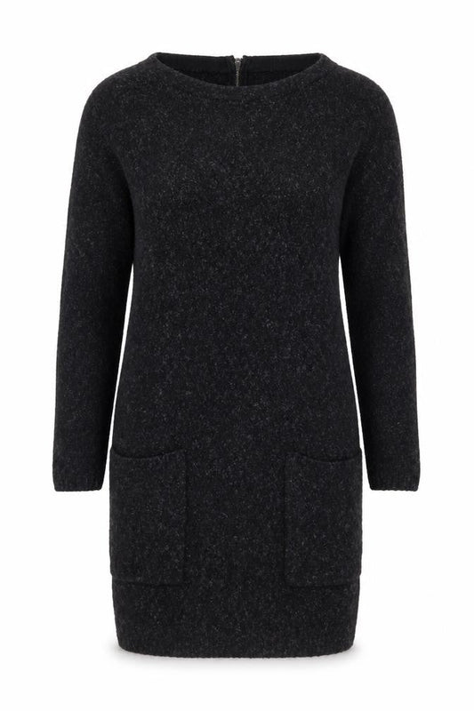 Monsoon Women's Black Boat Neck Knit Dress S