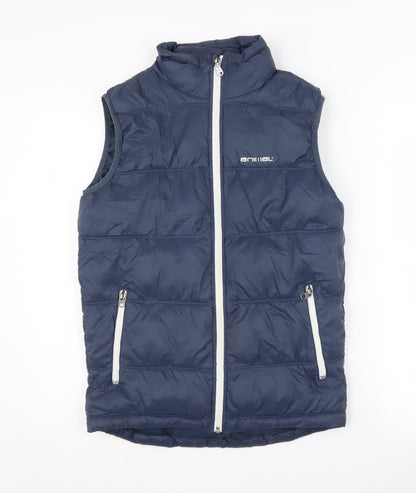 Additional front view of Animal boys’ blue bodywarmer 13-14 years