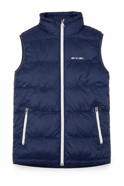 Front view of Animal boys’ blue bodywarmer 13-14 years