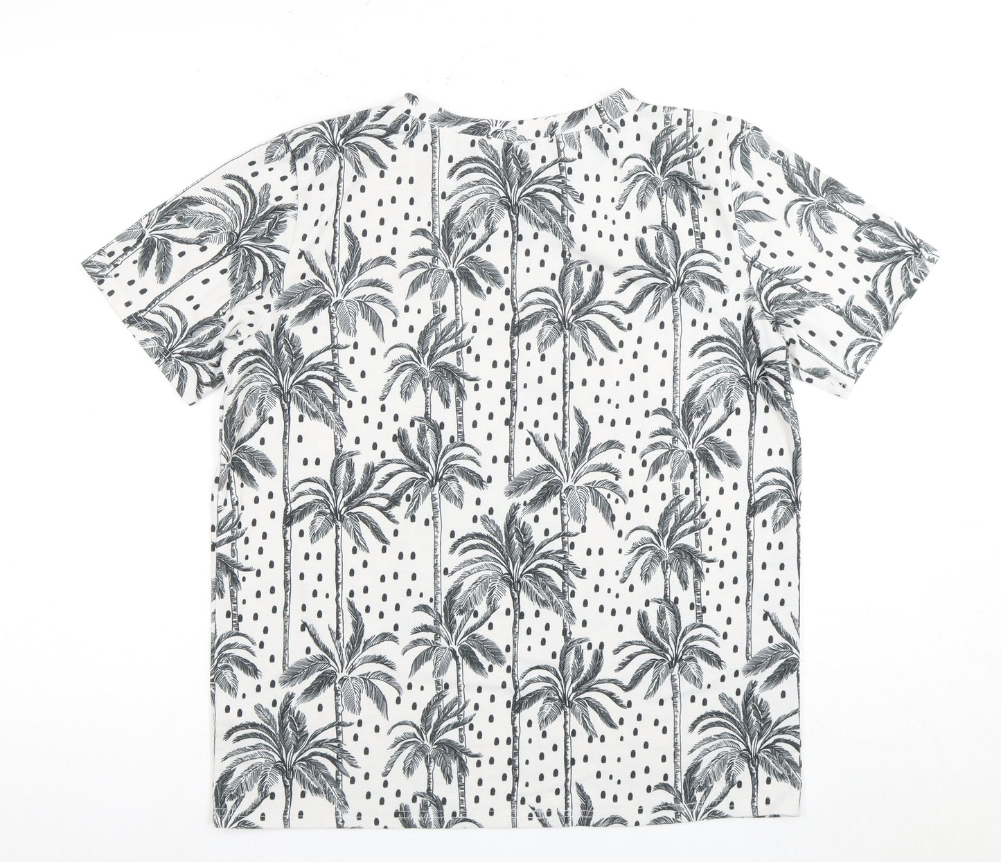 Oasis Women’s White Floral T-Shirt, Size S