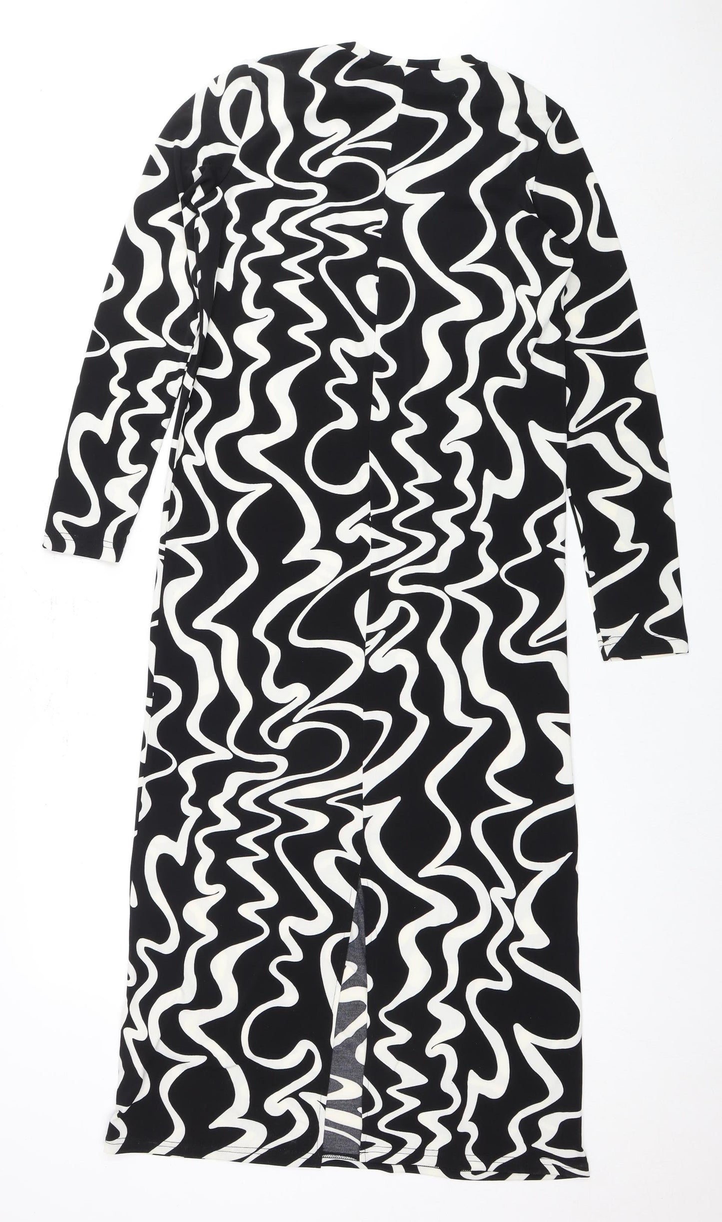 New Look Women's Black Geometric Dress S