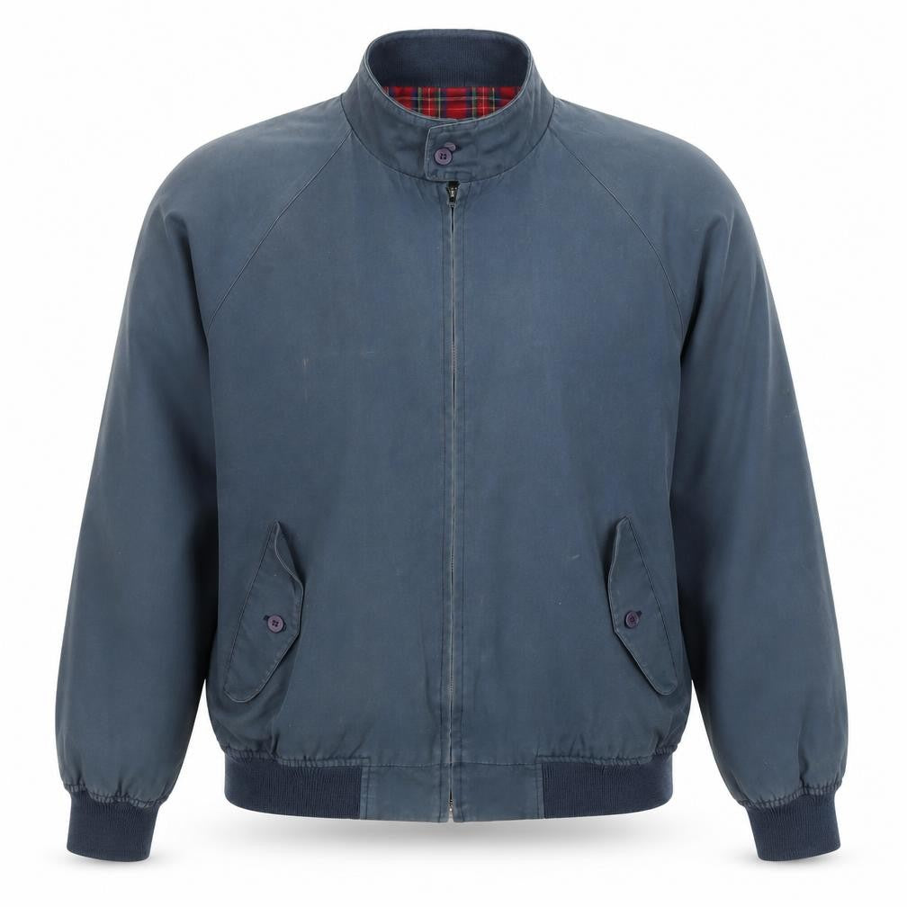 RC Men's Blue Biker Jacket 2XL Full Zip Vintage
