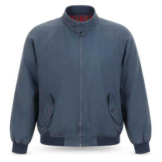 RC Men's Blue Biker Jacket 2XL Full Zip Vintage