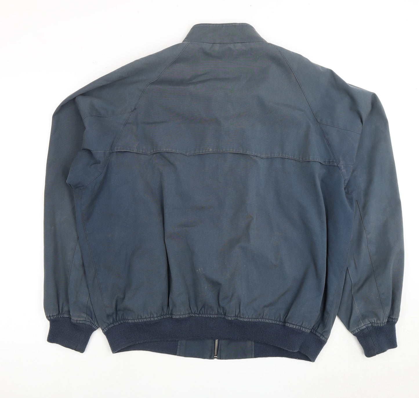 RC Men's Blue Biker Jacket 2XL Full Zip Vintage