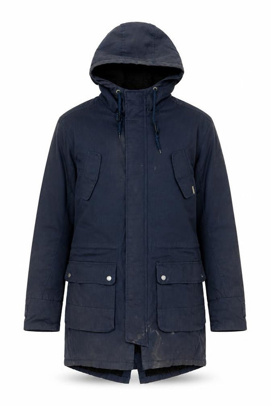 Tokyo Laundry Men's Blue Parka Jacket Size M