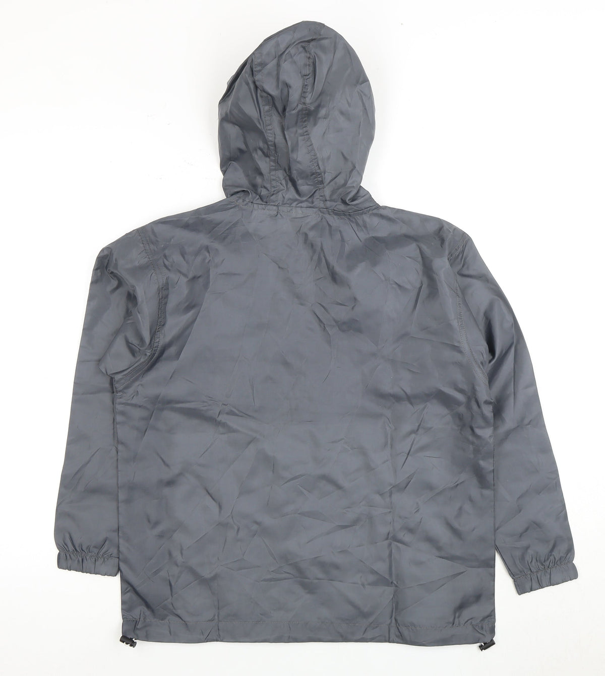 UFC Boys Grey Anorak Jacket L - Hooded Zip Activewear
