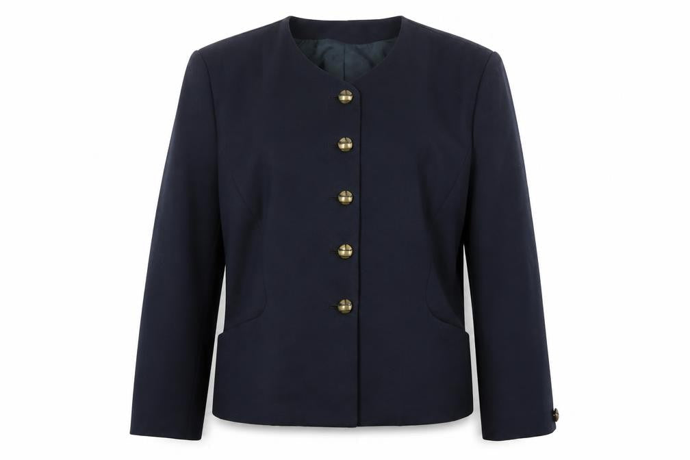 Viyella Women's Blue Wool Suit Jacket Size 16