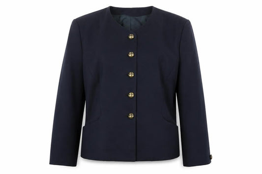 Viyella Women's Blue Wool Suit Jacket Size 16