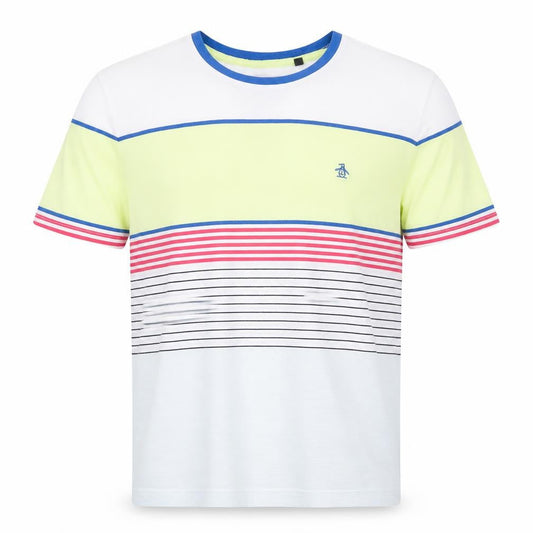 Original Penguin Men's Multicoloured Striped T-Shirt M