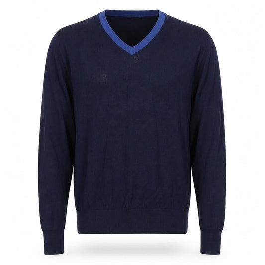Tommy Hilfiger Men's Blue V-Neck Pullover Jumper M