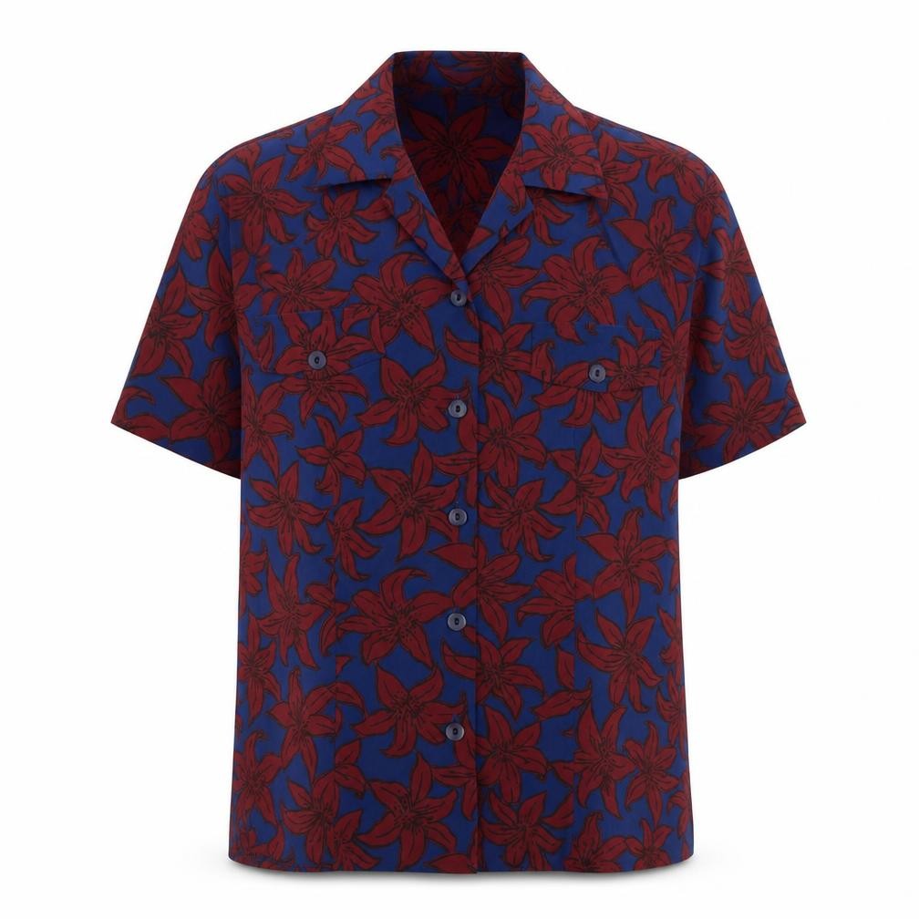 Eastex Women's Blue Floral Blouse UK 10