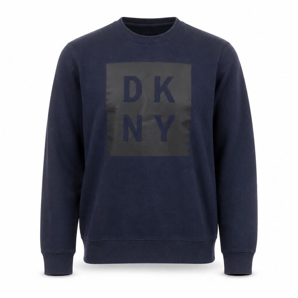 DKNY Men's Blue Crew Neck Pullover Sweatshirt - M