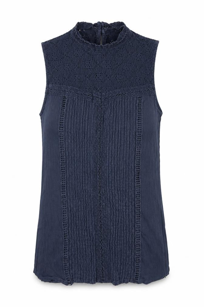 Superdry Womens Navy Sleeveless Tank Top S