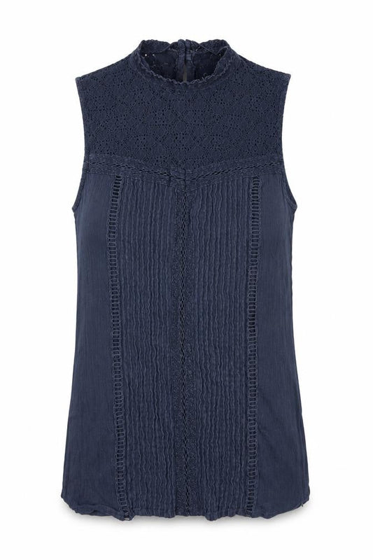 Superdry Womens Navy Sleeveless Tank Top S