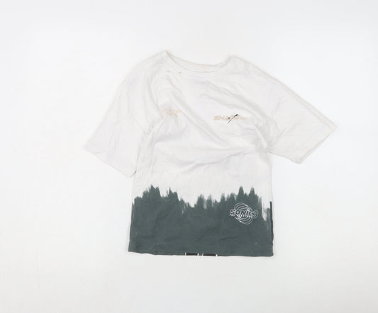 George Boys White Shadow T-Shirt 5-6 Years Graphic Print
