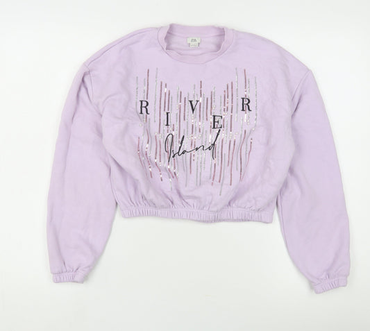 River Island Teens Purple Pullover Sweatshirt