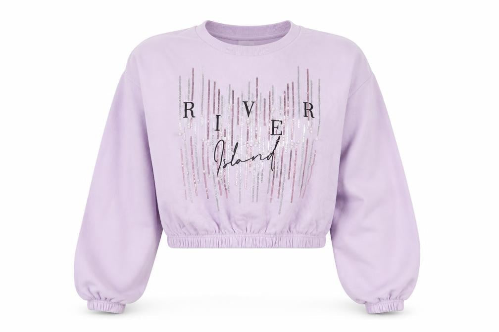 River Island Teens Purple Pullover Sweatshirt