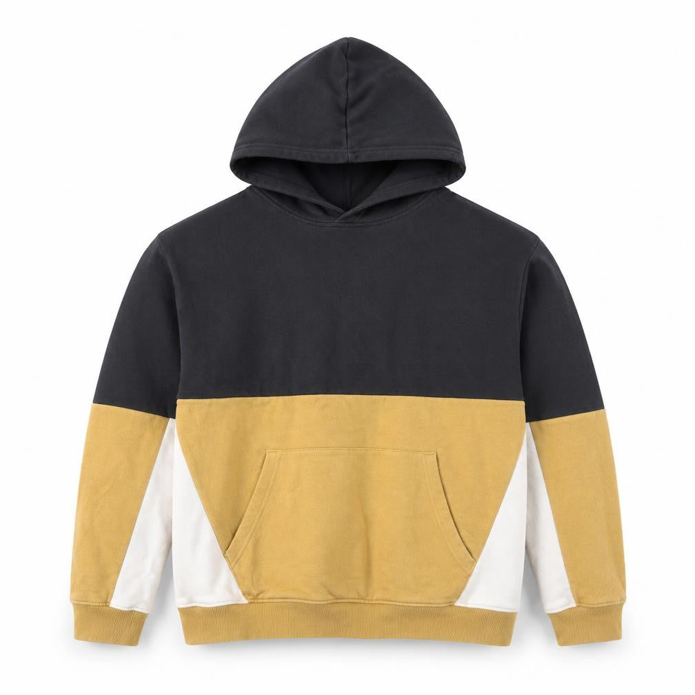 H&M Teens Black Beige Pullover Hoodie, Size 14 Plus