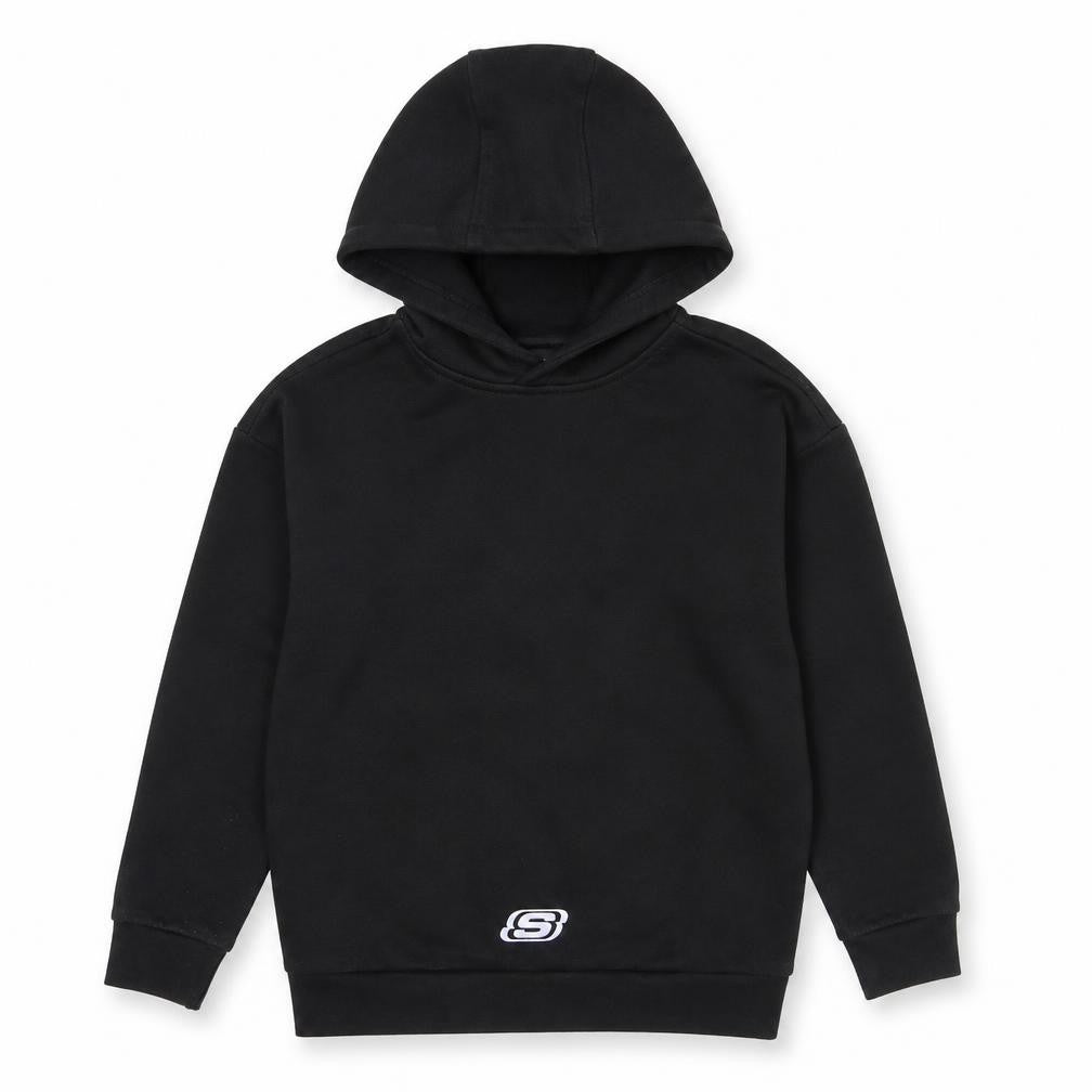 Skechers Boys Black Hoodie, 8-9 Years, Graphic Print Pullover