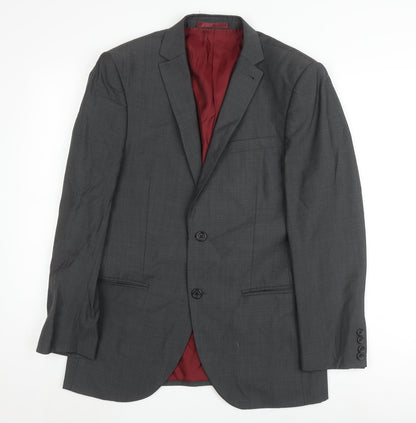 Next Men's Grey Blazer 38S Business