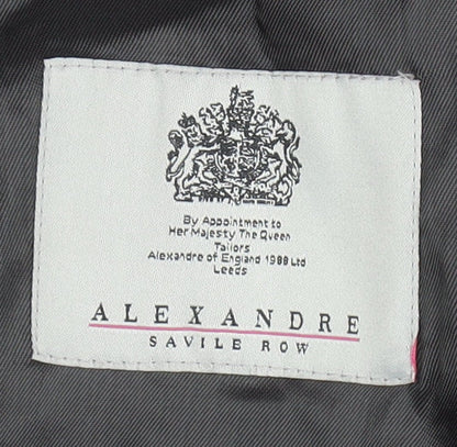 Alexandre Savile Row Grey Wool Men's Blazer 40L