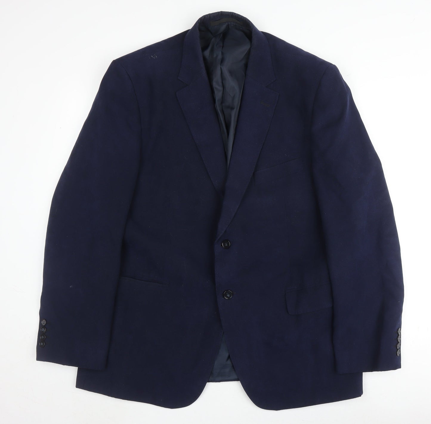 Marks and Spencer Men's Blue Blazer 44R, Two-Button