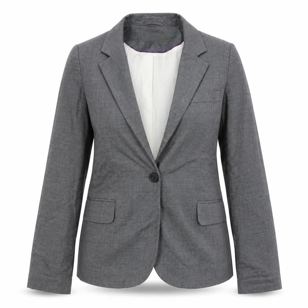 Dorothy Perkins Women's Grey Blazer Size 8 - Elegant Business Jacket