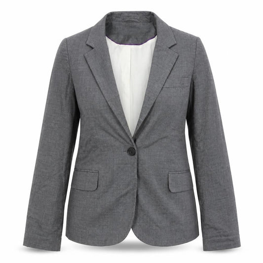 Dorothy Perkins Women's Grey Blazer Size 8 - Elegant Business Jacket