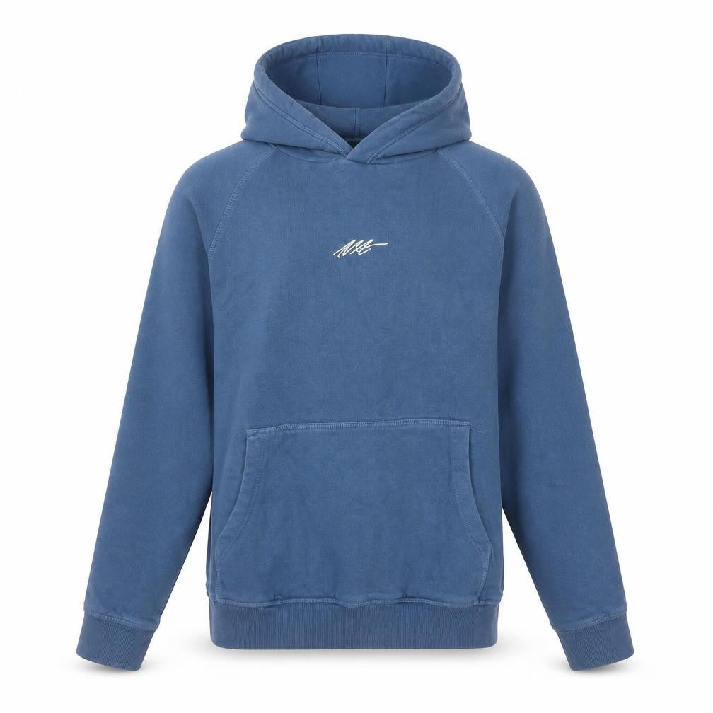 Next Boys Blue Hoodie Age 12-13 Pullover Logo Graphic