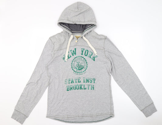 Next Men’s Grey College Hoodie Size M