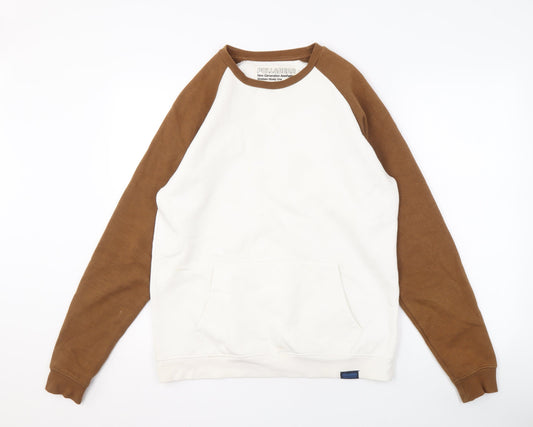Pull & Bear Men's Brown S Pullover Sweatshirt