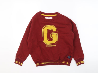 Additional front view of Marks & Spencer boys’ red harry potter sweatshirt 9-10 years
