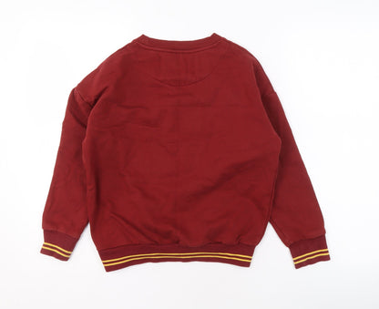Back view of Marks & Spencer boys’ red harry potter sweatshirt 9-10 years